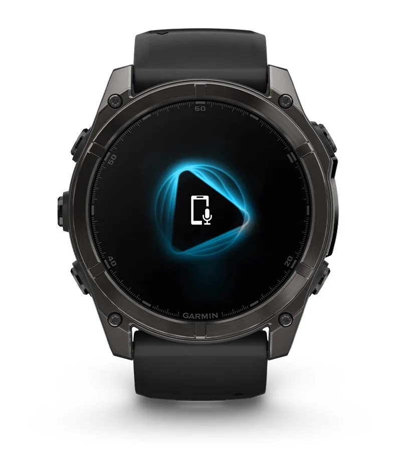 Умные часы Garmin Fenix 8, 51 мм, AMOLED, Slate Gray with black silicone band